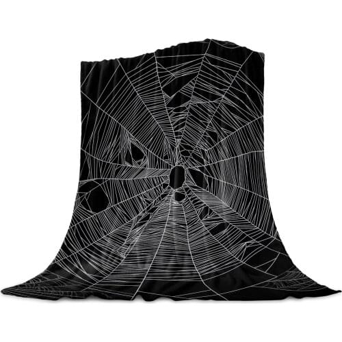 Living Room Sofa Blanket Halloween White Net Children Soft Throw Blanket Travel Airplane Hotel Portable Air Conditioning Quilt