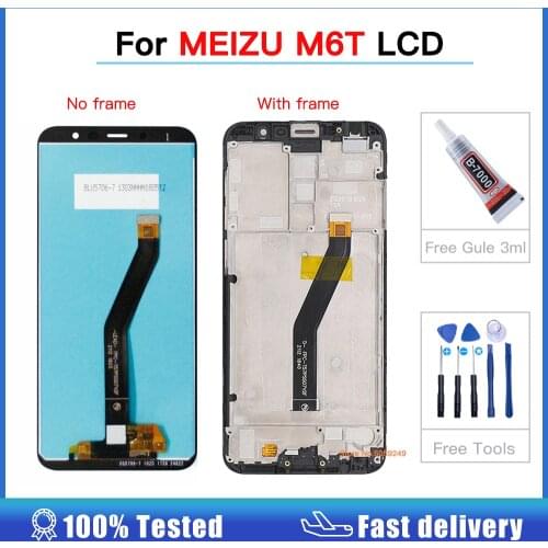 Original 5.7" For MEIZU M6T M811H M811S M811T M811Q LCD Display Touch Screen Digitizer Assembly with frame For Meizu MEILAN 6T