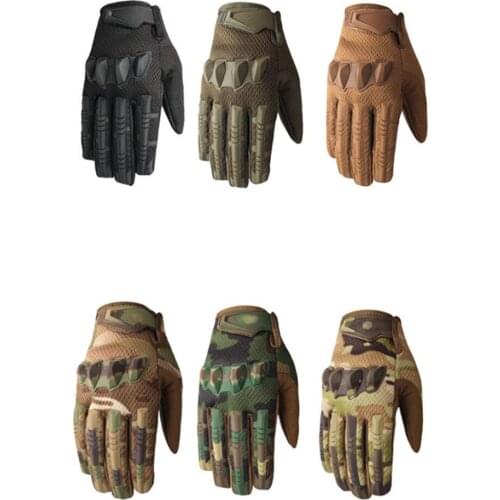 Army Combat Tactical Gloves Men Full Finger Camouflage Paintball Military Gloves SWAT Soldier Shoot Bicycle Mittens