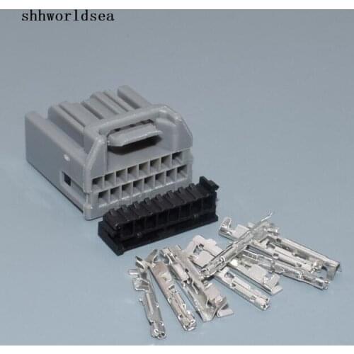 Shhworldsea 1.0mm 16pin auto car electric 16way female automotive electrical connector with pins