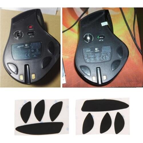 2 Set 0.6mm Thickness Replacement Mouse Feet Skates for logitech MX Revolution HCCY