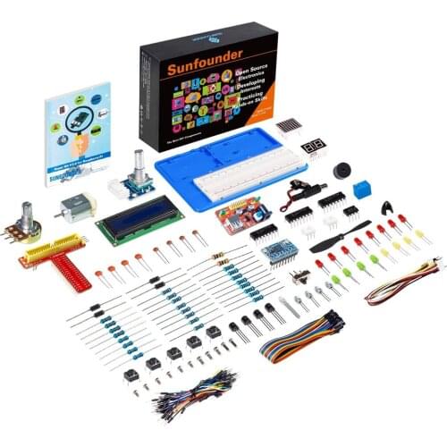 SunFounder Super Starter Learning Kit V3.0 for Raspberry Pi 4B 3 Model B+ 3B 2B B+ 1 model B+ with PDF + Manual