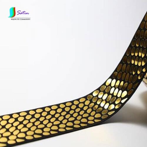 Width 3.8cm Reflective Elastic Belt With Sequins Elastic Belt Skirt Pant Belt DIY Accessories Speckled Brick Wall Pattern A0043M