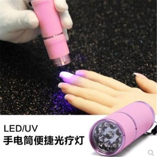1 PC Uv Flashlight 9 Led Ultra Violet Torch Light Lamp For Epoxy Uv Resin Cure Adhesive Glue Led Flashlight Currency Detector