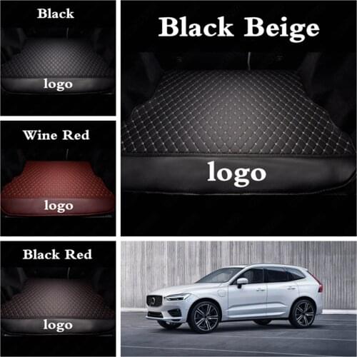 Custom Car Rear Boot Trunk Mats Protector Cargo Liners for Volvo XC40 XC60 XC70 XC90 V40 V60 V90 C30 S40 S60 S80 S90 with Logo