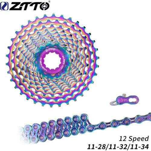 ZTTO Road bike 12 Speed SLR Colorful Cassette UltraLight 11-32T Gravel bike 11-34T 12Speed 11-34 K7 11V 11-32 CNC
