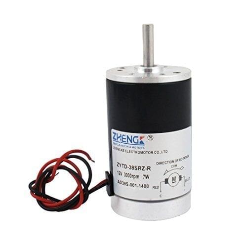 ZYTD-38SRZ-R 12V 4000R DC 12V DC24V 4000 RPM 3000RPM Speed 7W Power 5mm Dia Shaft Wired Connector Metal Electric Motor