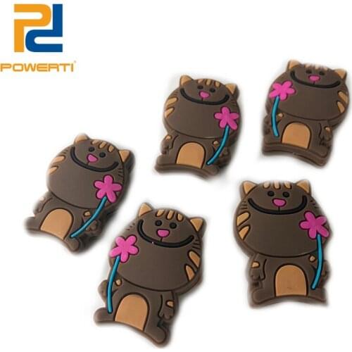 POWERTI 10pcs/lot Tennis Vibration Dampener Small Bear Cute Tennis Dampener 2018 New Arrival