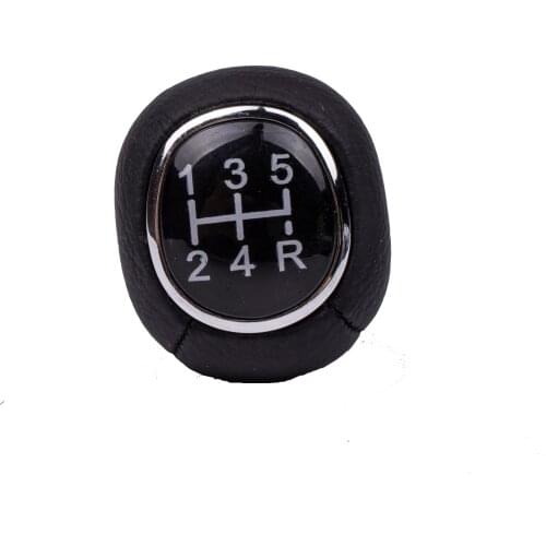 5Speed Gear Shift Stick Knob Black Leather XS4R-7217-AA for Ford Focus 1998-2005