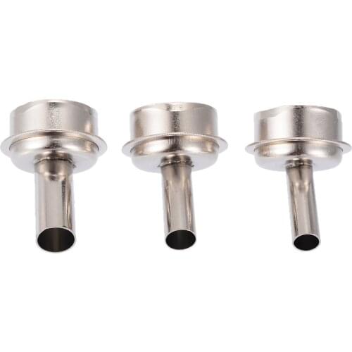 3Pcs Hot Air Gun Nozzles 6/7/9mm 45 Degree Bent Curved Heat Tool Nozzle For QUICK 861DW Soldering Rework Solder Station Tool