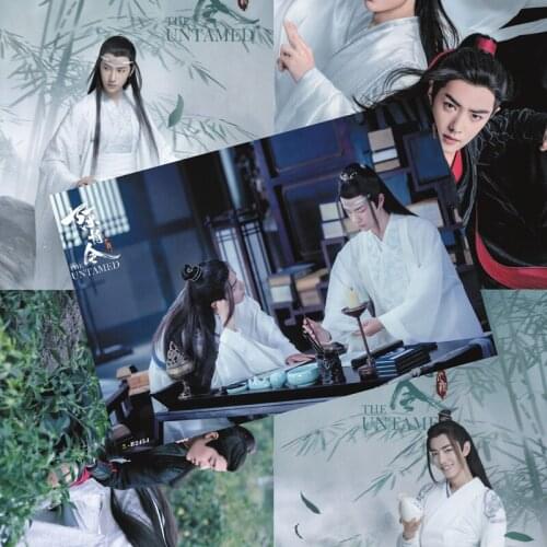 8 Pcs/Set Chen Qing Ling Posters Wall Stickers Xiao Zhan Star Photo Poster Fans Gift Bar Home Decoration