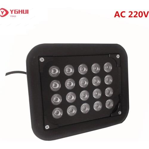 AC 220V CCTV Fill Light Lamp 20pcs Array LEDS IR Illuminator Infrared IR Light Outdoor Night Vision For CCTV Surveillance Camera