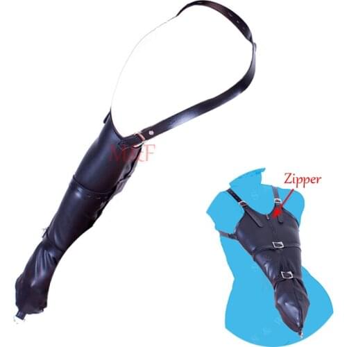 Alternative Sex Toys Slave Single Behind Gloves Zipper Hand Bondage Restraint Belt Fetish Adult Game Sex Product For Couples