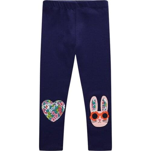 Applique Girls Leggings Autumn Spring Skinny Trousers Children Clothes Hot Selling Pencil Pants Girl Legging Pant
