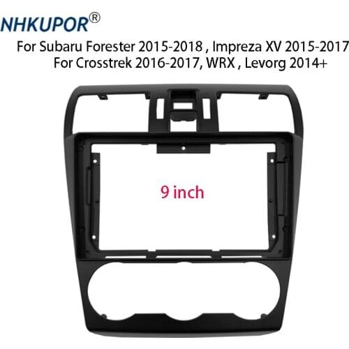 Car Radio Fascia For Subaru Forester/Impreza XV/Crosstrek/WRX/Levorg Auto Stereo Dash Panel Center Console Holder Frame Kit