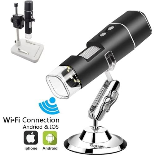 Wireless USB Digital Microscope Handheld 1000x WiFi Magnification Endoscope Compatible For iPhone, iPad, Android, Mac, Windows