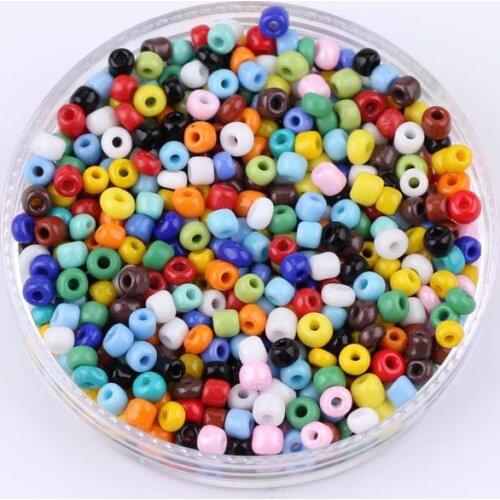 230-1000Pcs 2/3/4mm Color Mixed Small Round Loose Bead Charm Czech Glass Beads For Diy Handwork Bracelet Necklace Accessories