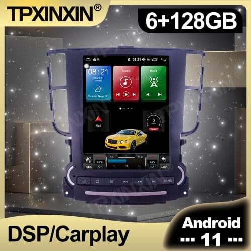 6+128GB Android 11.0 12.1“ Tesla Vertical IPS Screen Car Radio For Acura TL Multimedia Auto Player Navigation Stereo GPS 2 din