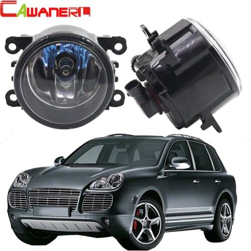 Cawanerl 1 Pair H11 100W Car Halogen Fog Light Daytime Running Lamp DRL 12V High Power For Porsche Cayenne 955 2002-2015