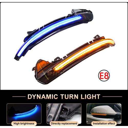 Dynamic Blinker Mirror Light For Audi A6 C7 C7.5 RS6 S6 4G 2012-2018 LED Turn Signal Side Flowing Indicator Car Accessories