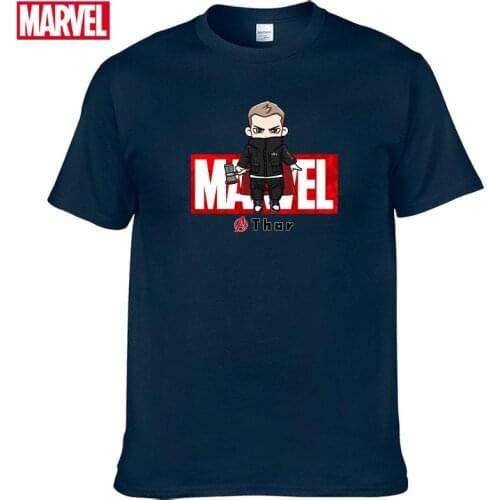Marvel The Avengers Thor T-shirt Comfortable Breathable 100% cotton Fashion clothes for teens Summer Tops men shirt #145