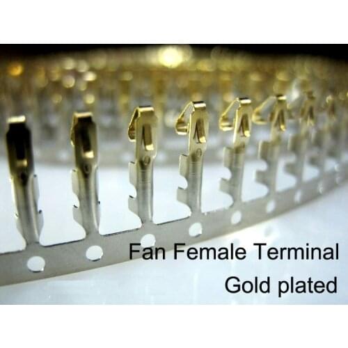 2510 Fan female terminal gold plated Fan connector terminal for computer