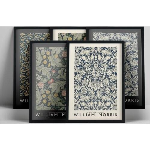Canvas Painting William Morris The Victoria and Albert Museum Exhibition Wall Art Hd Posters and Prints Living Room Decoration