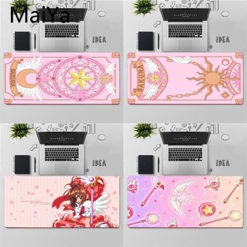 Maiya Top Quality Cardcaptor Sakura Gaming Player desk laptop Rubber Mouse Mat Free Shipping Large Mouse Pad Keyboards Mat
