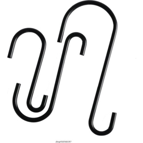 10pcs S Hooks Hanging Hook Heavy Duty Hangers for Hanging Clothes Pans Pots Plants Bags Towels Kitchen Bedroom Bathroom Office