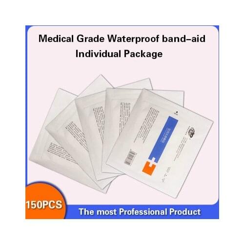 Medical grade band-aid Waterproof Breathable Cushion Adhesive Plaster Wound Hemostasis Sticker First Aid Bandage Emergency Kit