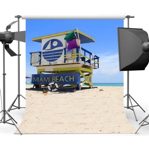 MOCSICKASummer Sandy Beach Backdrop Photography Blue Sky Sea Background for Photo Studio S-571