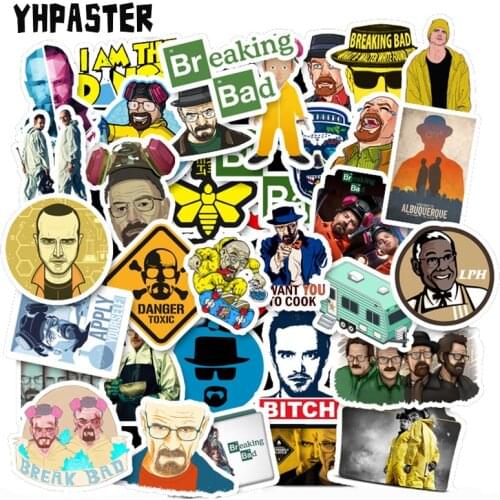 10/30/50Pcs Breaking Bad Children Stickers For Children Laptop Refrigerator Motorcycle Skateboard Scrapbook Toy Gift Box Guitar