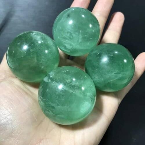 Natural green fluorite quartz crystal ball decorative crystal crystal chakra ball stones and crystal