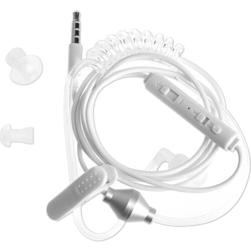 Наушники 3.5mm In-Ear Anti-Radiation Earphone Air Spring Duct With Mic For Smart Phone auriculares