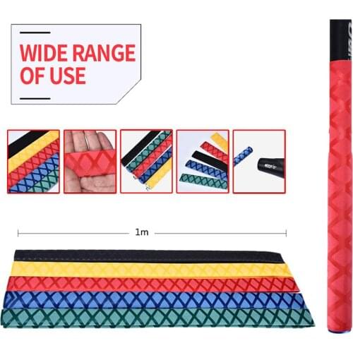 100 * 2/2.5/3cm Non-slip Heat Shrink Wrap Tubing Fishing Rod Handle Insulation Waterproof Racket Handle Grip 4 Colors