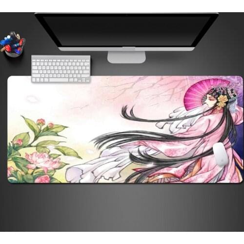 Fresh Chinese Style Beautiful Girl Mouse Pad High Quality Washable Pads Home Computer Keyboard Professional Popular Mouse Pad