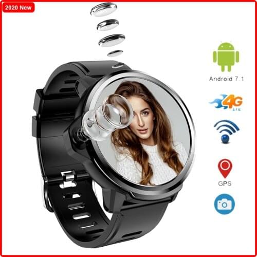 New Smart 4G Watch MT6739 Quadcore 1.25GHz 400*400 HD Screen HR Monitor 3GB+ROM 32GB Dual 5M Cameras Android 7.1 GPS Phone Watch