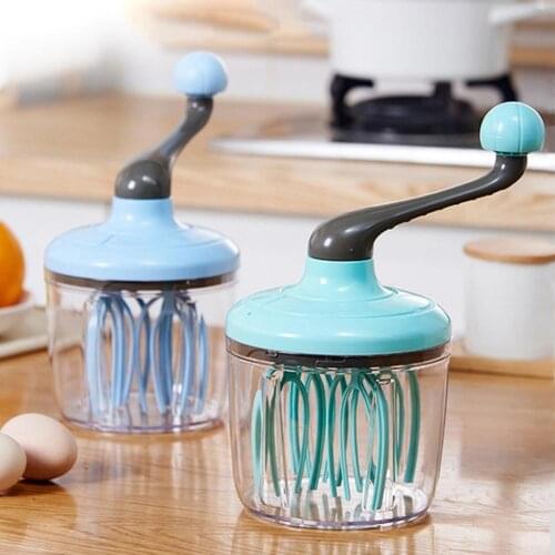 1.5L Semi Automatic Egg White Foaming Machine Manual Egg Beater Hand-Cranked Anti-Skid Convenient To Use Egg Cream For Kitchen