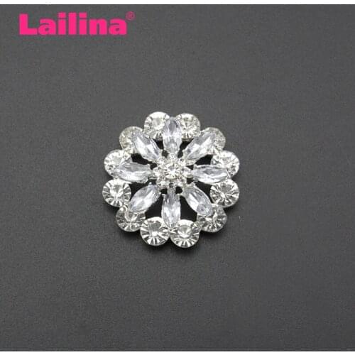 Silver rhinestone brooch bouquet big brooches hijab pins and crystal rhinestone brooches wedding gift woman fashion