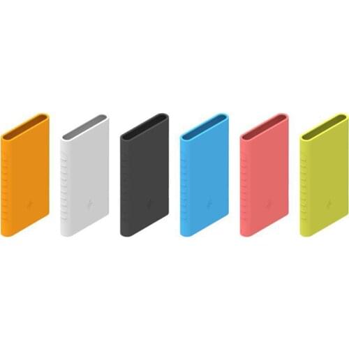 Silicone Protector Sturdy Protective Silicone Power Bank Protective Cover for Xiaomi Power Bank Second Generation 10000mah
