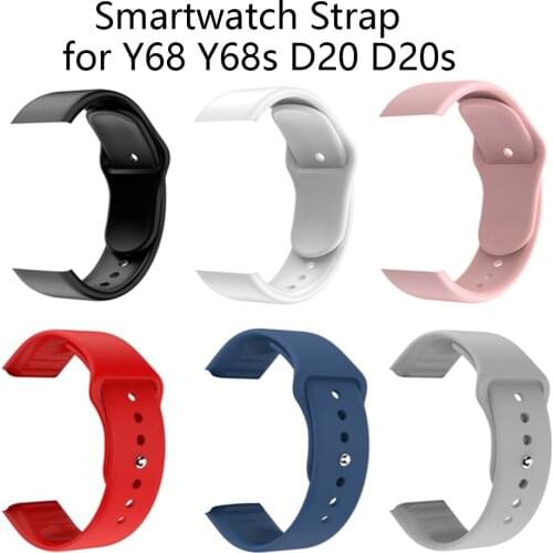Smartwatch Silicone Strap For X6 Plus Y68 D20 PLUS X6 Plus YX11 Y68s D20s Smart Watch Women Men Pluggable Watch Strap Belt