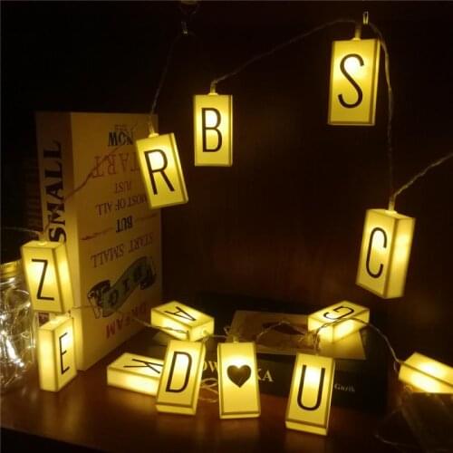 Letter LED Lights Luminous Number Lamp Battery Powered Night Light Decorative Letters Alphabet Party Bedroom Decoration