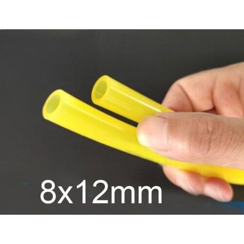 8x12mm 8mm id 12mm od yellow silicone tube flexible pipe Silicon Hose silica gel tube High temperature hose food grade