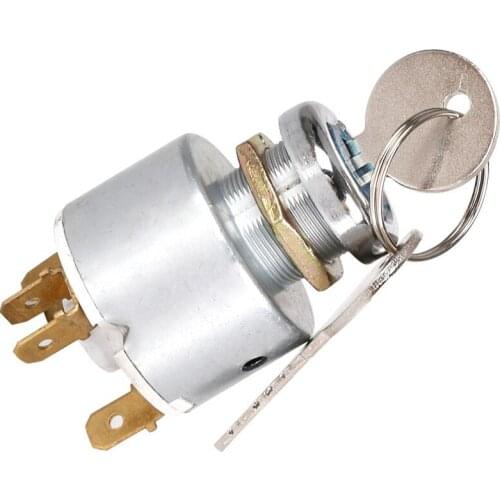 12V Universal Car Boat Motorcycle Ignition Lock Cylinder Switch Control W/ 2 Keys