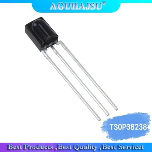2pcs/lot TSOP38238 IC IR RCVR MOD 38KHZ DOME AXIAL 38238 P38238 OP38238