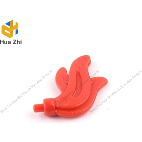 Building Blocks Parts 64647 10PCS Headwear Accessory Plume / Feather Triple Point LEGOING MOCS Education