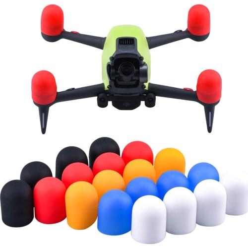 4pcs Motor Cover Cap for DJI FPV Combo Engine Protective Dust-proof Cap Protector Colorful Soft Plastic Drone Accessories