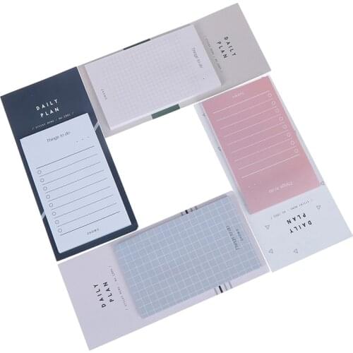 50 Sheets To Do List Notes Memo Pad Notepad Self-adhesive Day Plan Week Plan List Office Stationery Brand New