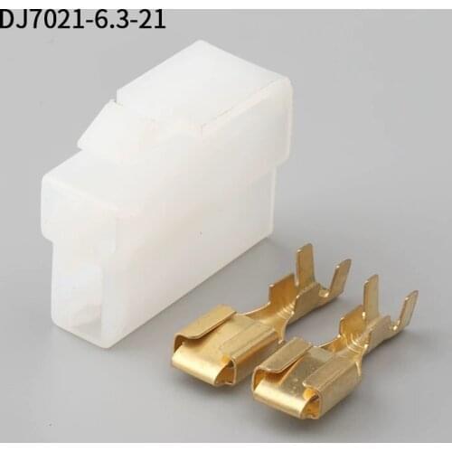 500sets 2Pin 6.3mm female Auto Motorcycle Electronic Wiring Connector for AUdi,VW,BMW, Honda,Toyota,Ford DJ7021-6.3-21