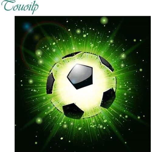 5d Diy Diamond Painting Cross Stitch Diamond Embroidery Crystal Round Diamond Mosaic Pictures Needlework Abstract football